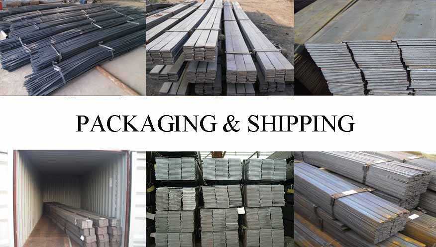 Packaging & Shipping of high quality flat bar