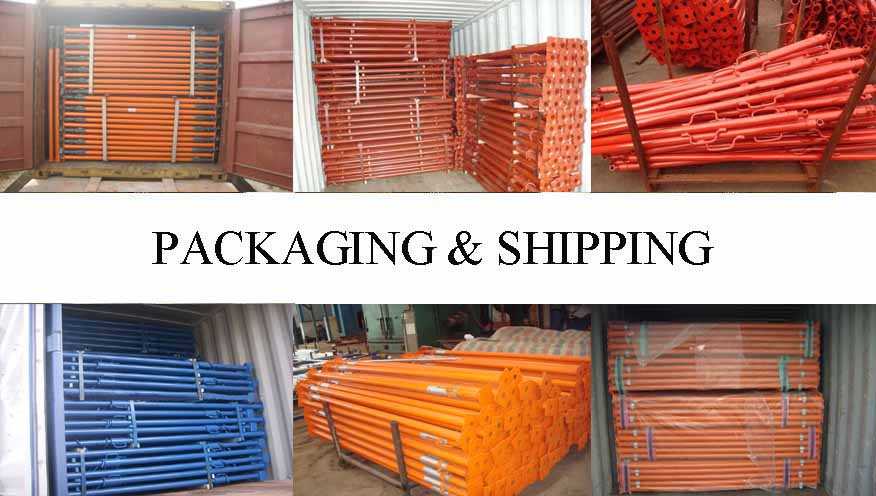 Packaging & Shipping of Scaffolding prop supplier in Cambodia with the best price