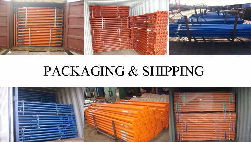 Packaging & Shipping of Scaffolding prop manufacturer in Malaysia with good quality